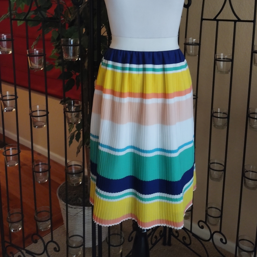 Merona Multicolor Striped Pencil Skirt